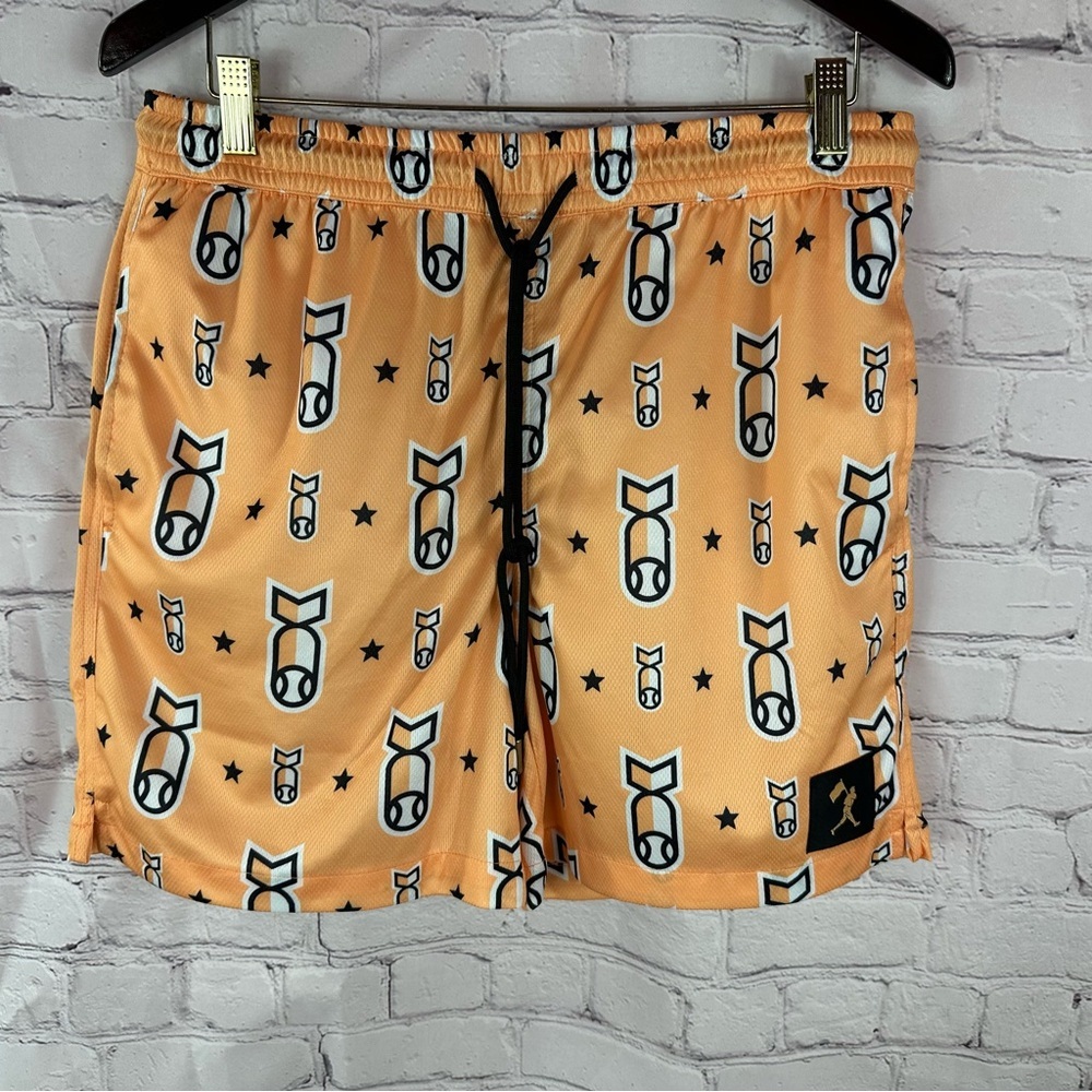 Baseballism Stay Humble Drop Bombs Diamond Air Mesh Shorts mens M